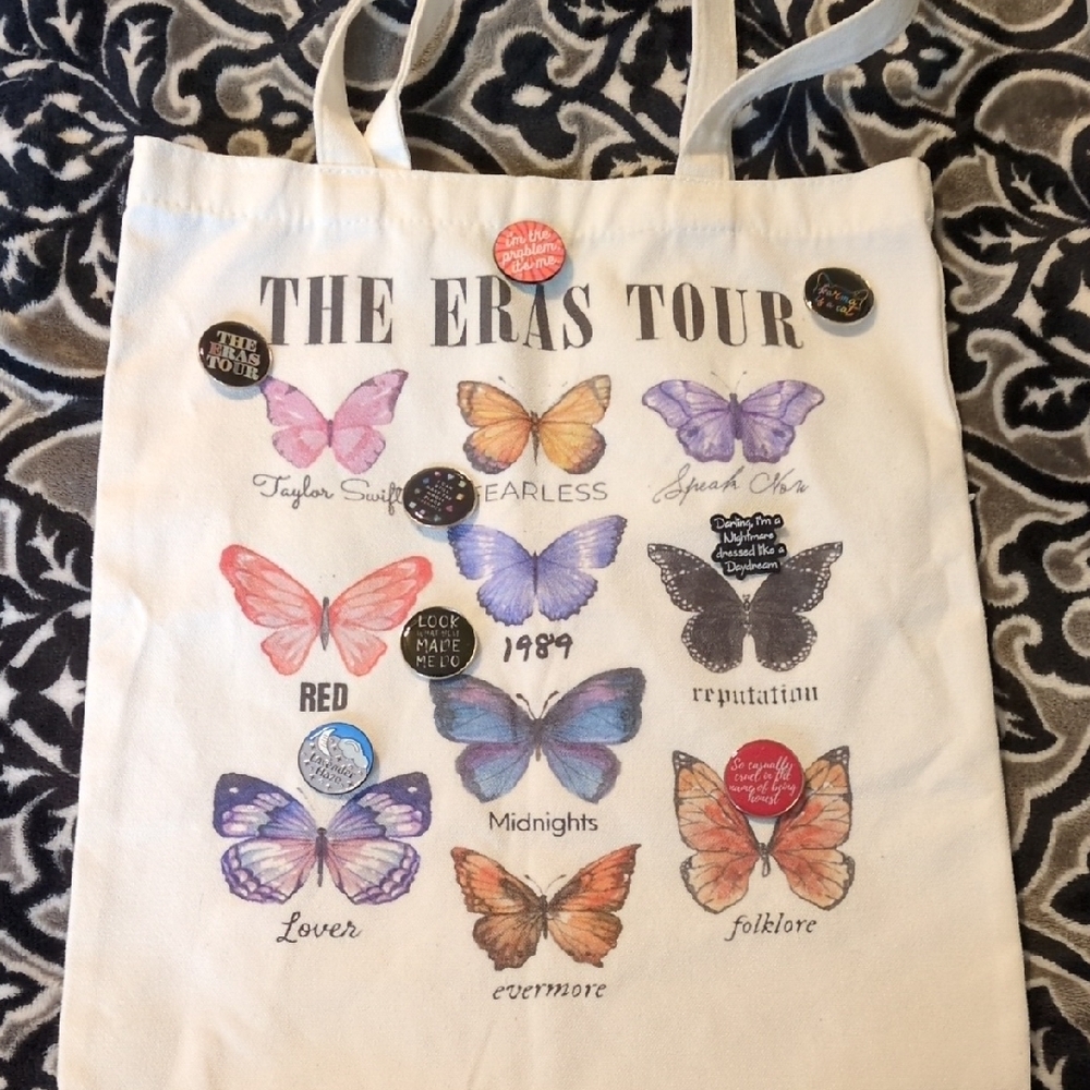 The Eras Tour Canvas Tote Bag - Multicolor